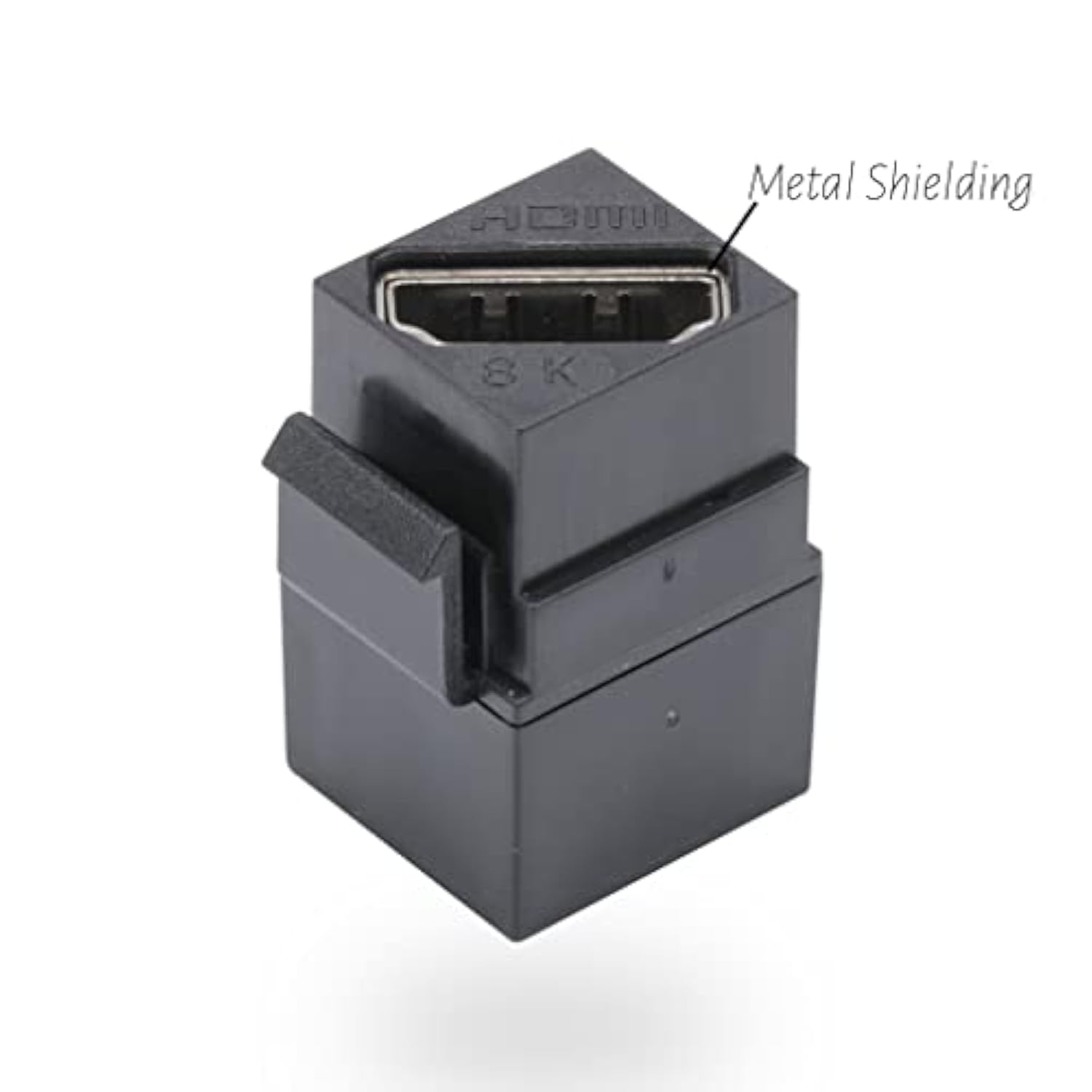 Hdmi Keystone 8K, Black Hdmi Keystone Coupler For Hdmi 2.1A Cable Passthrough,