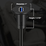 2 Pack Small Usb 3.0 Male To Female Aux Flush Panel Mount Extension Cable For