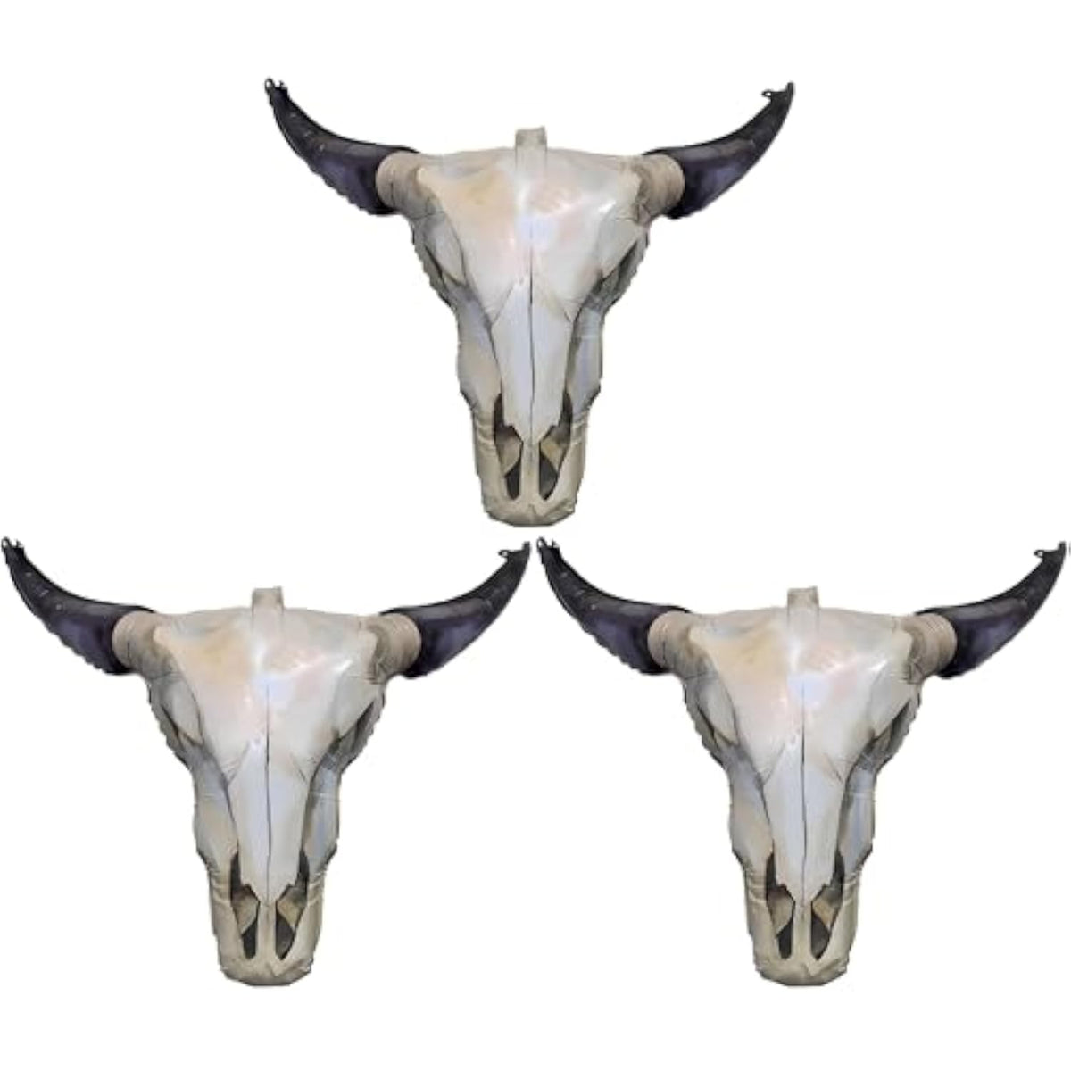 3Pcs Western Cowboy Party Decorations Longhorn Cow Balloons, Cowboy Foil Balloons For Last Rodeo Wild West Party Decorations Decors