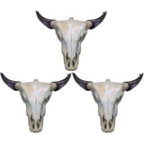 3Pcs Western Cowboy Party Decorations Longhorn Cow Balloons, Cowboy Foil Balloons For Last Rodeo Wild West Party Decorations Decors