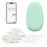 E10 Bluetooth Label Maker Machine With 3 Tapes, Continuous Waterproof Label, Versatile App With 35 Fonts And 1K+ Icons, Inkless Labeler For Home, Kitchen, School, Office Organization, Green