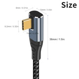 90 Degree Usb C Cable 6.6Ft/2M, 240W Usb C Charging Cord, Right Angle Usb C Ma