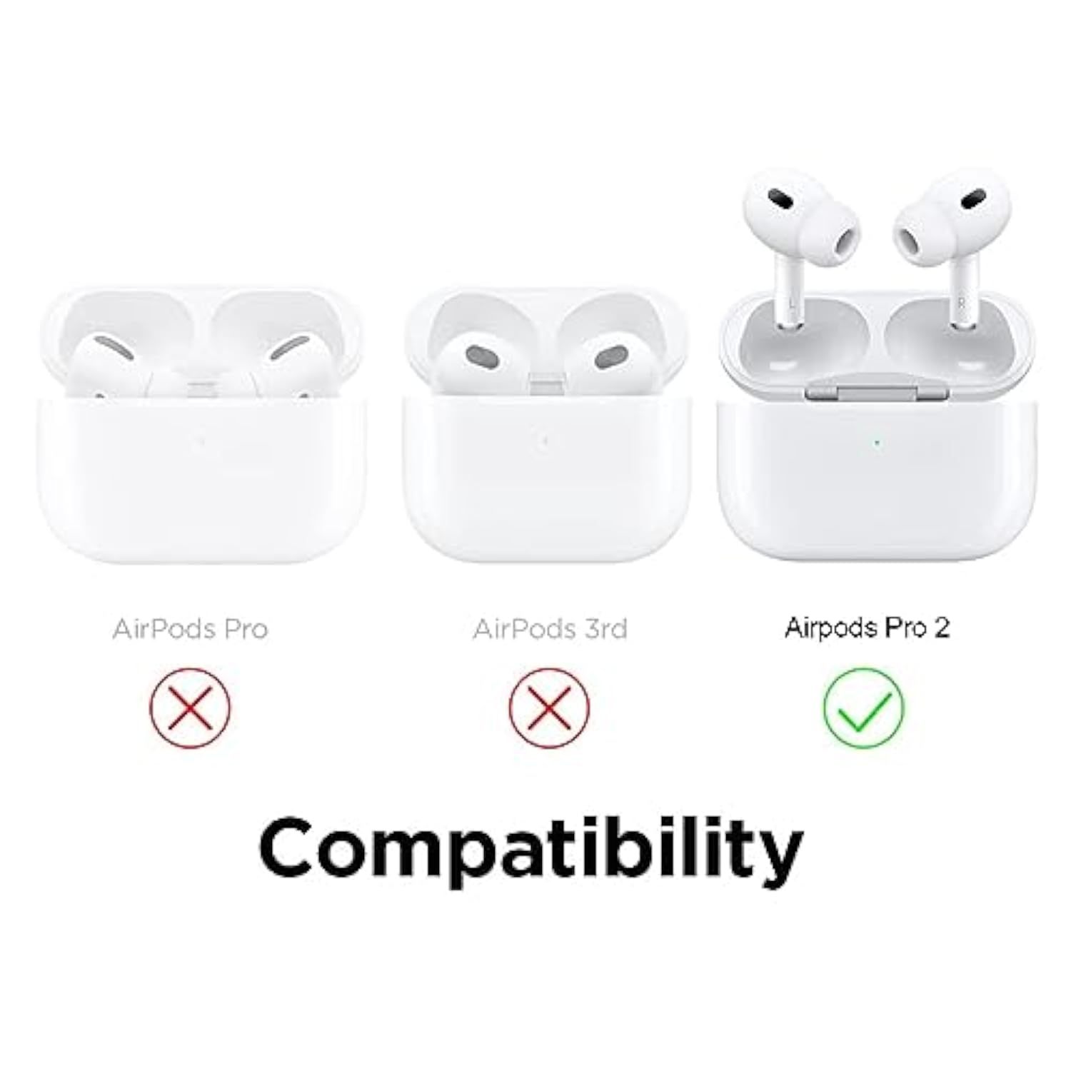 Silicone Protective Case For Airpods Pro2: 3D Cartoon Cute Night Evil Creative Appearance Waterproof Shockproof For Airpod Pro 2 /Pro Wireless Headset Charging Box Cover With Keychain