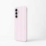 Cute Striped Phone Case for  Galaxy A16 4G/ 5G, Girly Aesthetic Design Soft Clear TPU Shockproof Cases Cover for Girls Women, Pink