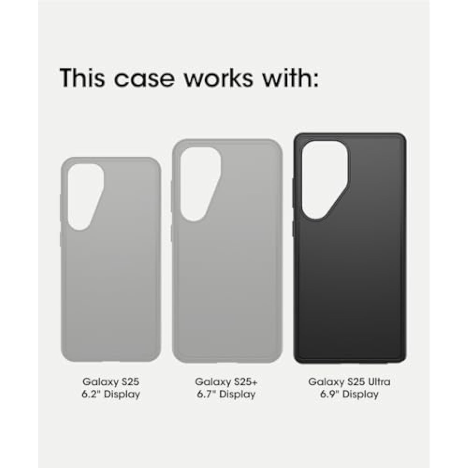 OtterBox Samsung Galaxy S25 Ultra Defender Series Case - Black (ships in polybag, ideal for business customers)