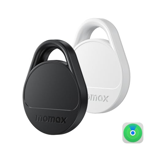Key Finder Tracker Tag - [Apple Mfi Certified] Smart Bluetooth Tracking Device With Find My (Ios Only), Replaceable Battery, Diy Stickers, For Wallets, Luggage, Suitcases, Backpacks, 2 Pack