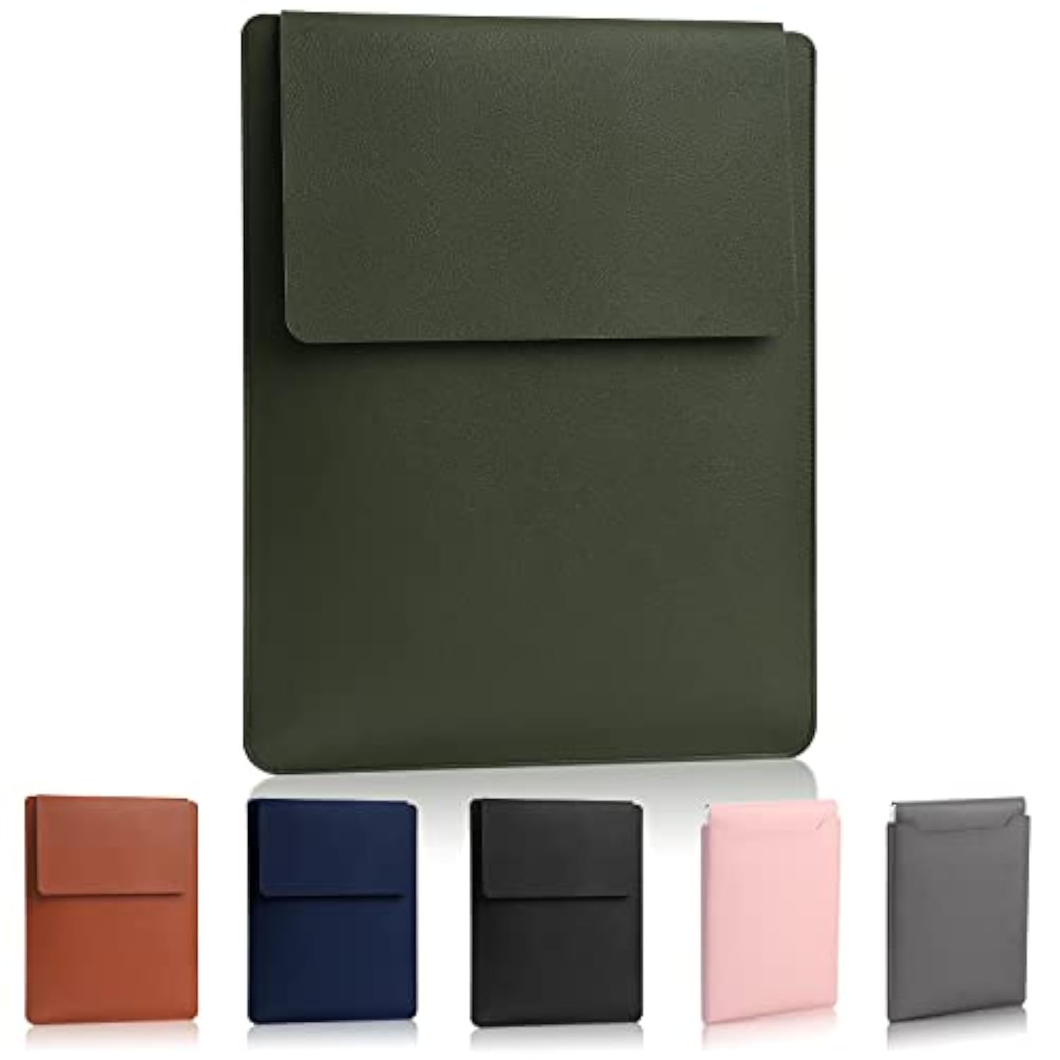 13.3-14" Laptop Sleeve, Padded Case, Thin Portable Versatile Bag Compatible With 2022 Pro 14 Inch/2015 Pro 13.3 Inch/2015 Air 13.3 Inch (Dark Green)