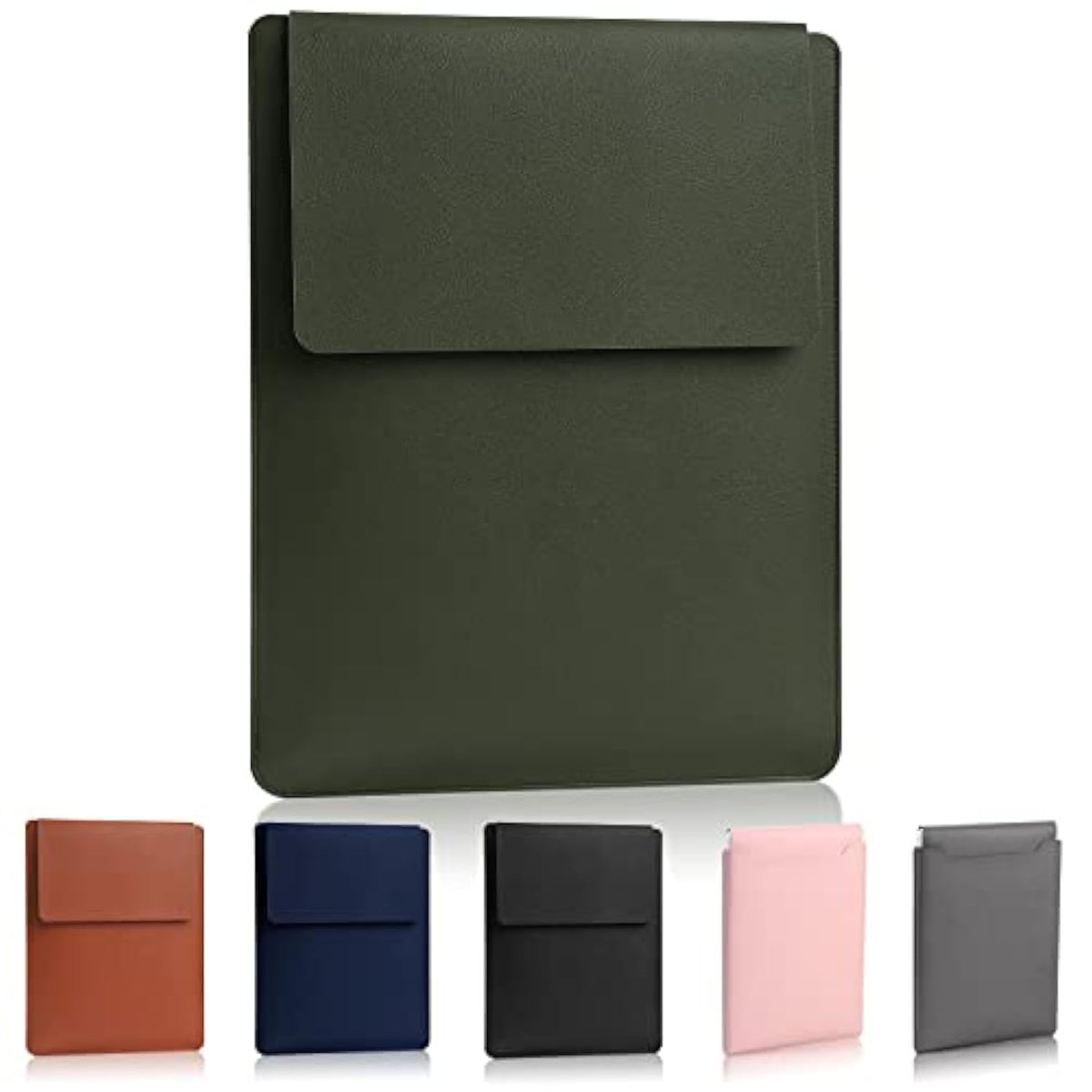 13.3-14" Laptop Sleeve, Padded Case, Thin Portable Versatile Bag Compatible With 2022 Pro 14 Inch/2015 Pro 13.3 Inch/2015 Air 13.3 Inch (Dark Green)