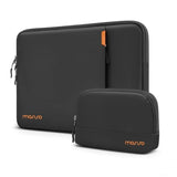 MOSISO 360 Protective Laptop Case 13.3 inch, 13-14 inch Laptop Sleeve Compatible with MacBook Air 13.6/Pro 13/Pro 14, HP Dell ASUS Lenovo, Shockproof Vertical Bag with Front Pocket&Small Case, Black