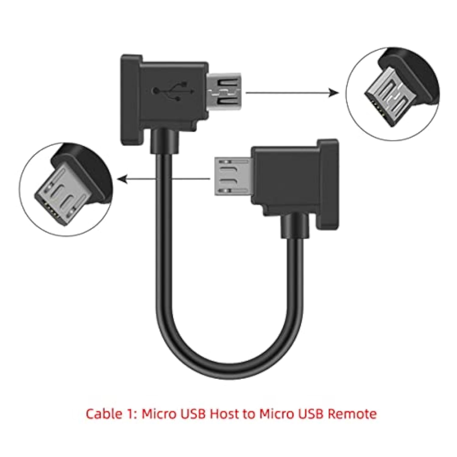 cablecc 3pcs/Set Remote Controller Data Cable Type-C & Micro & to Micro USB for Mavic Pro Platinum Mavic Park RC Accessories