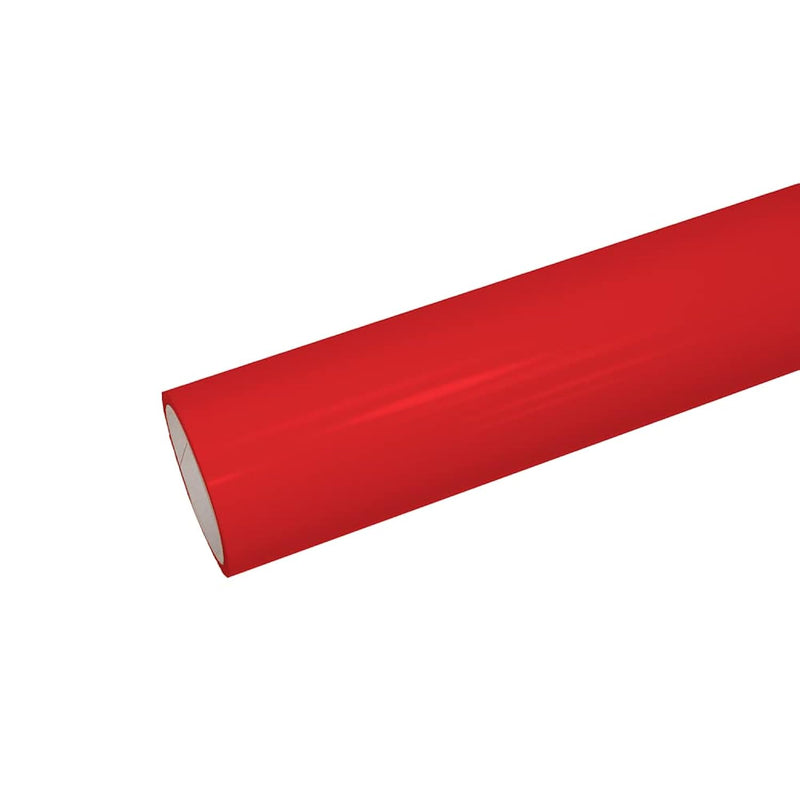 12" X 40 Ft Roll Glossy Red Permanent Adhesive Vinyl For Cricut, Silho