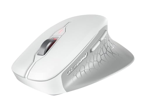 Stream Mouse Comfort, Wireless Ergonomic Mouse With Rubberized Thumb Support, Special For Right-Handed, 2.4 Ghz, 6 Silent Buttons, White