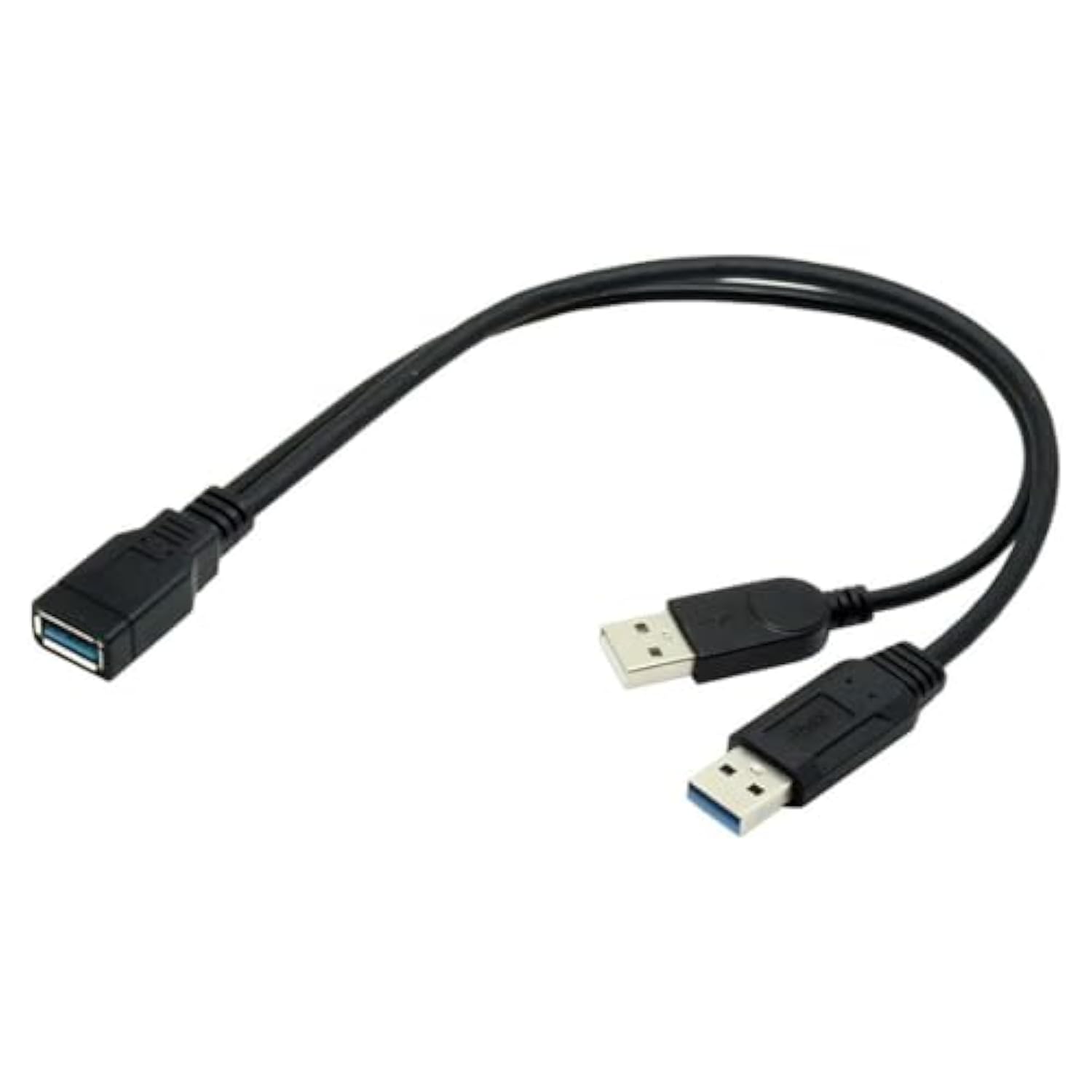 Usb 3.0 Splitter Y Cable Usb 1 Female To 2 Male Extra Power Data Extension Cable For 2.5" Mobile Hard Disk