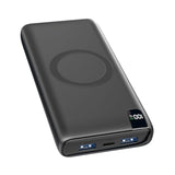 Wireless Power Bank, 27000Mah Portable Charger 20W Fast Charging Battery Bank, Pd3.0 Qc4.0 Battery Pack With Usb C Output/Input, External Batterys Pack For Iphone 16/15/14/13 Galaxy Tablet