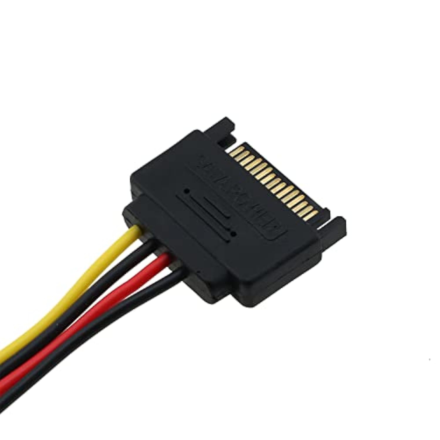 4Pcs Sata 15Pin Male To 4Pin Ide Molex Female Cable For Serial Ata Hard Drives