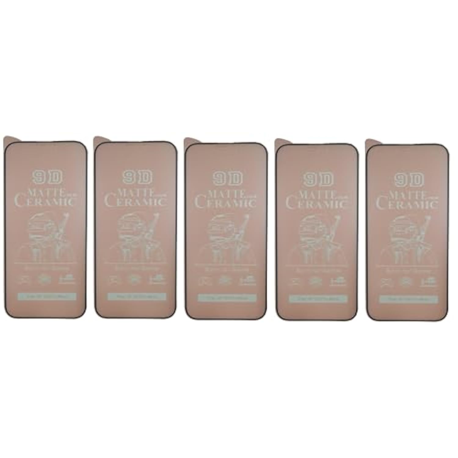 Matte [5 Pack] Ceramic Screen Protectors For Iphone 16 Pro Max - Durable Flexible Shockproof Protective Film