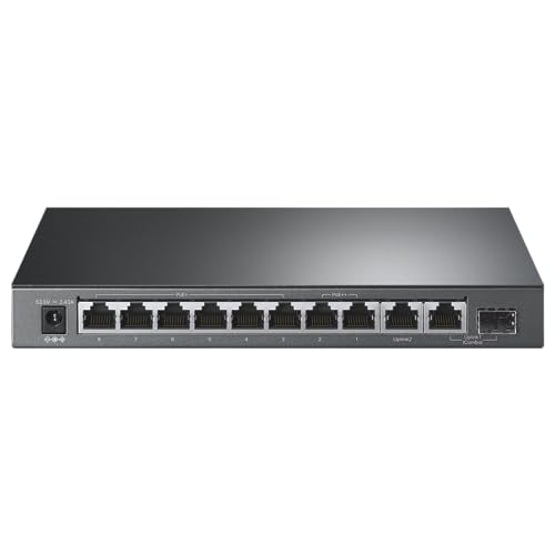 Tl-Sg1210Pp | 8 Port Poe Switch | 6 Poe+ And 2 Poe++ Ports @123W, W/ 2 Uplink Gigabit Ports + 1 Combo Sfp Slot | Plug & Play | Priority, Extend & Isolation Mode | Qos, Igmp, Poe Auto Recovery