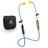 Bluetooth Work Earplugs Headphone,Wireless In-Ear Noise Isolating Earbuds,29Db Noise Reduction Headphone With Control,19+ Hours Battery For Lawn Mowing Safety Industrial Construction(Black)