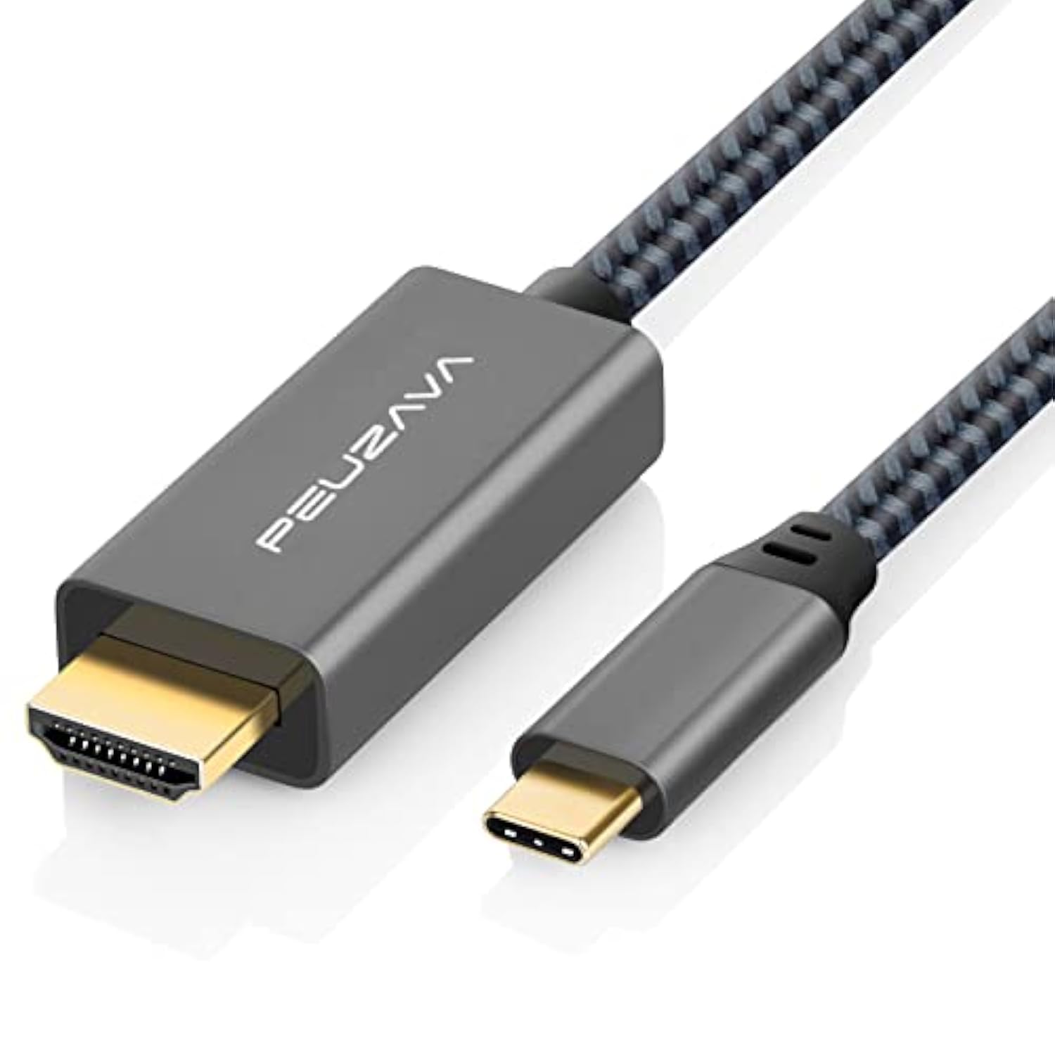 Usb C To Hdmi Cable 6Ft, Preminum 4K Type C (Thunderbolt 3/4) To Hdmi Braided