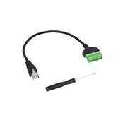 Ethernet Rj45 Male Plug To 8 Pin Screw Terminal Block Connector For Cat7 Cat6