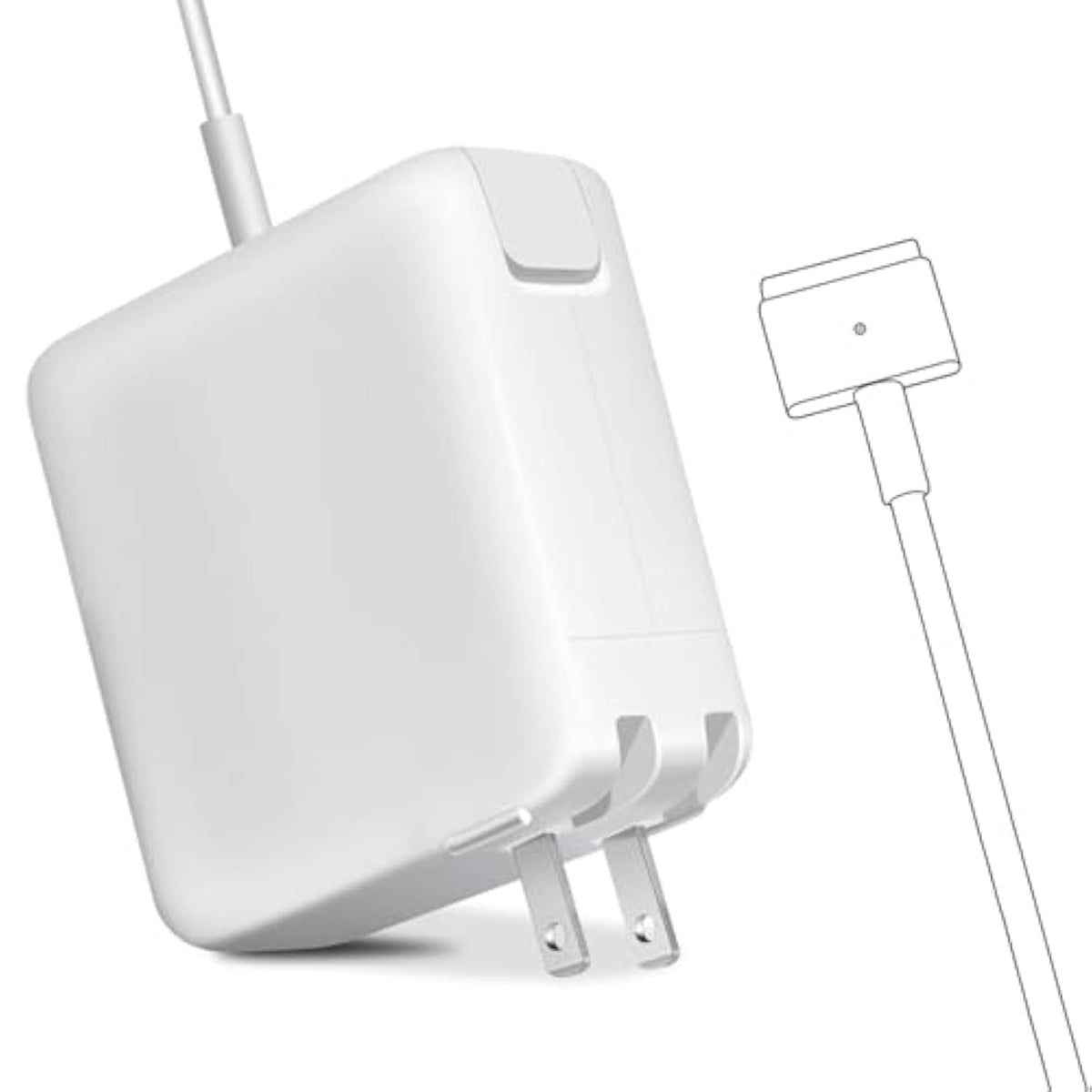 Mac Book Pro Charger, Ac 85W Magnetic T-Tip Power Adapter Charger Compatible W