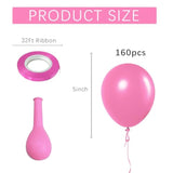 Pink Balloons Pink Birthday Decorations 160 Pack 5 Inch Round Gender Reveal Ballons For Birthday Wedding Anniversary Baby Shower Gender Reveal Party Decoration