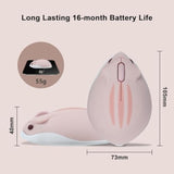 Wireless Bluetooth Mouse Cute Cartoon Animal Hamster Shape Mouse Silent Portable Optical 1200 Dpi Ergonomic Cordless Computer Mice With No Usb Receiver For Pc Laptop Tablet Mac Ipad Girl Gift(Pink)