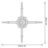 PRB-717-Wht Ceiling Mount Projector Accessory
