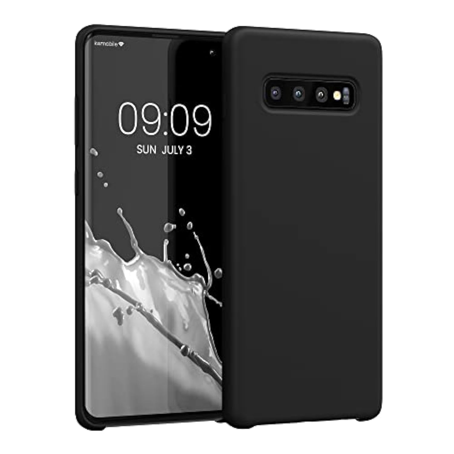 kwmobile Case Compatible with Samsung Galaxy S10 Plus / S10+ Case - TPU Silicone Phone Cover with Soft Finish - Black Matte