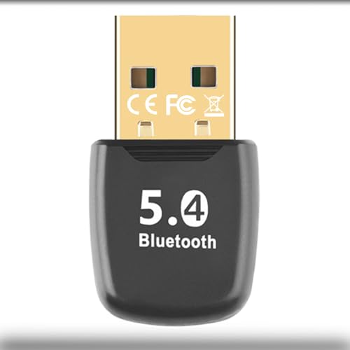 Bluetooth 5.4 Adapter For Pc, Usb Bluetooth Dongle Receiver For Wireless Keyboard, Mouse, Headphones, Speaker, Gamepad - Supports Windows 11/10/8.1/7 For Desktop Computer Laptop