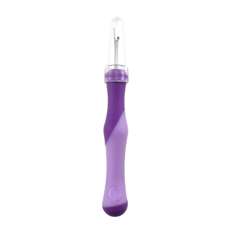 5.3Inches 1Pcs Purple Rubber Seam Ripper Ergonomic Grip Thread Stitch Remover