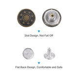 100 Sets Button Pins For Jeans, 15Mm No-Sew Removable Instant Adjustab