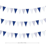 30 Ft Navy Blue White And Silver Party Decorations Royal Blue Triangle