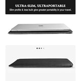 Moko Laptop Sleeve Compatible with New MacBook Pro 14 Inch M3/M2/M1 2023/2022/2021, Slim Stylish Laptop Bag Made of PU Leather, Fliz Sleeve Case, Carry Bag for 14 Inch MacBook, Black