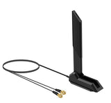 External Wifi 6 6E Tri-Band Antenna 6Ghz 5.8Ghz 2.4Ghz Magnetic Base Replacement Antenna For Pc Desktop Computer Asus Rog Strix Gigabyte Aorus Gaming Wifi Motherboard Card,