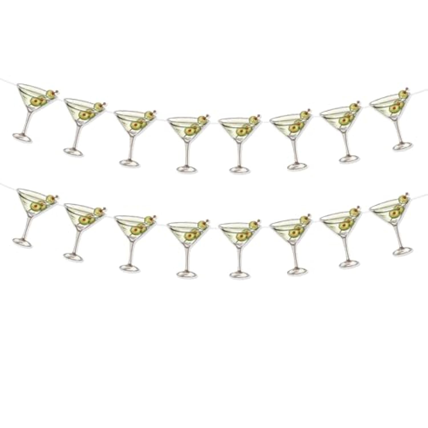Jlq Martini Party Decorations - Tini Bit Older & Bachelorette Banner, Dirty & Birthday Party Garlands
