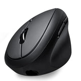 Perixx PERIMICE-819B Bluetooth Portable Vertical Mouse - Wireless 3-in-1 Multi