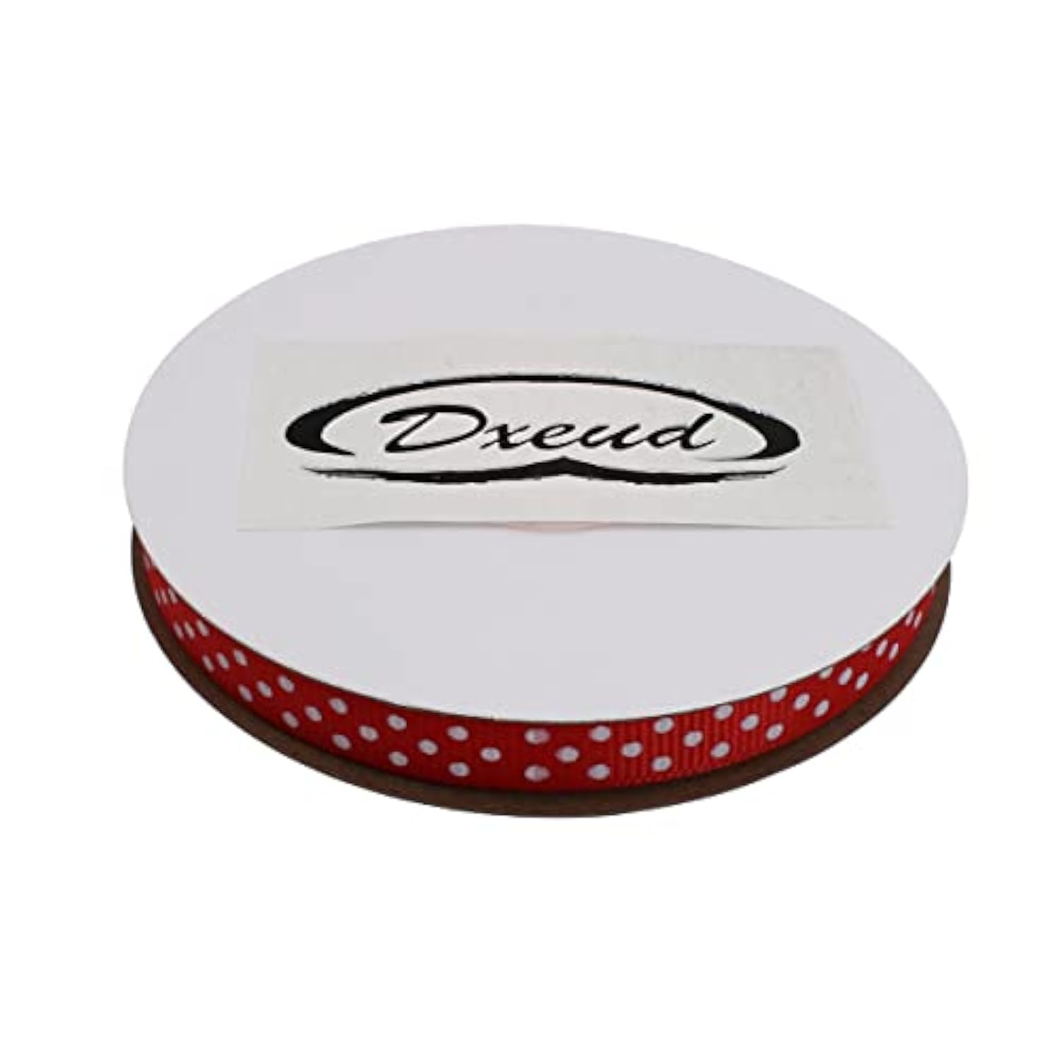 Polka Dot Grosgrain Ribbon 25 Yard Each Roll 100% Polyester (3/8", Red