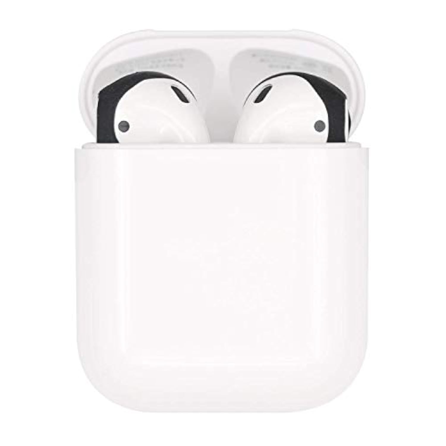 Fit In Case Earbud Covers Replacement For Airpods, Replacement Ultra Slim Ear Tips Earbud Covers Airpods Earbud Eartips, Fit In Charging Case, 6 Pairs, Black/White