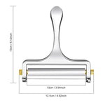 Stainless Steel Wire Cheese Slicer With 3 Extra Wires Adjustable Thickness, Handheld Cheese Block Cutter For Cheddar, Gruyere, Raclette, Mozzarella
