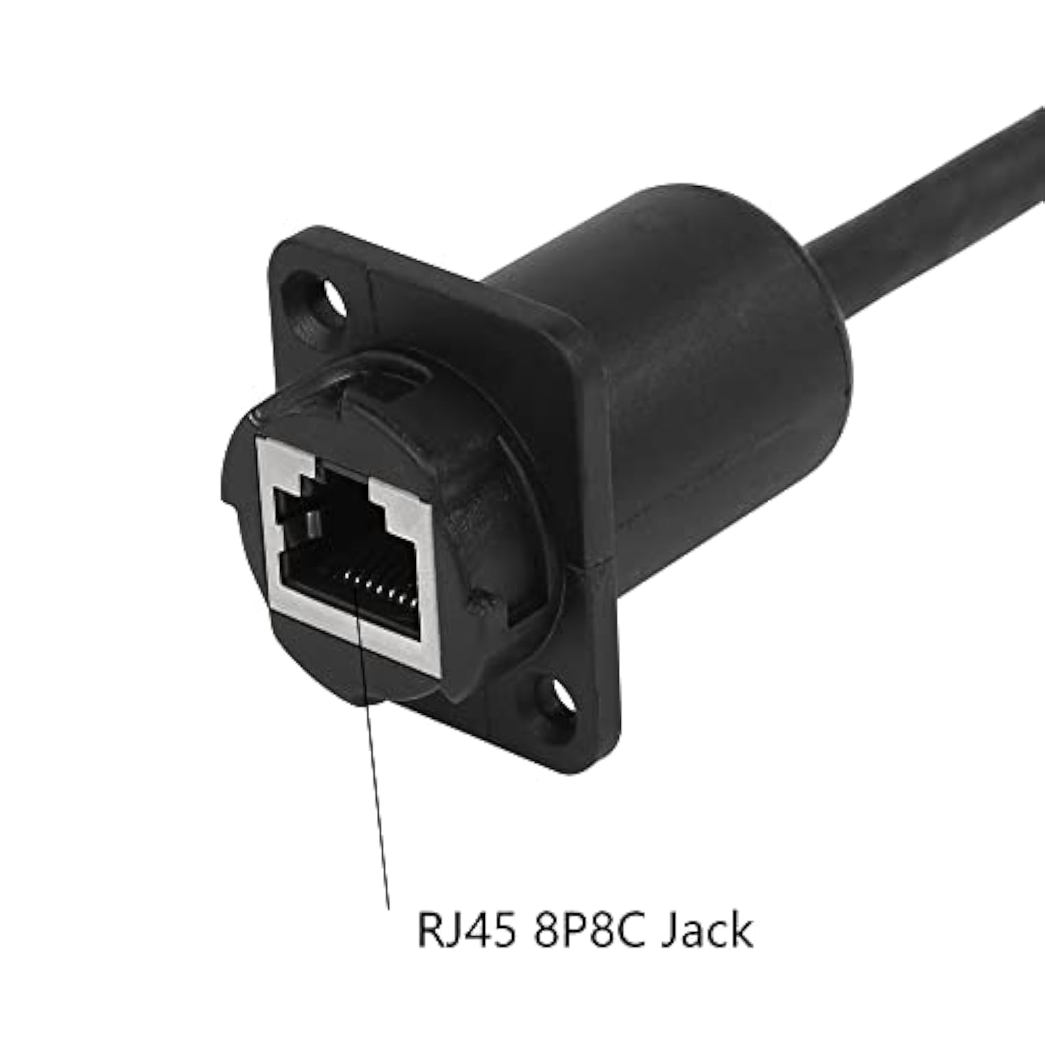 35Cm Rj45 Male To Female Cat5 5E 6 Waterproof Panel Mount Lan Network Ethernet