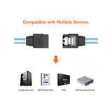CableCreation SATA III Cable, [5-Pack] 18-inch SATA III 6.0 Gbps 7pin Female S