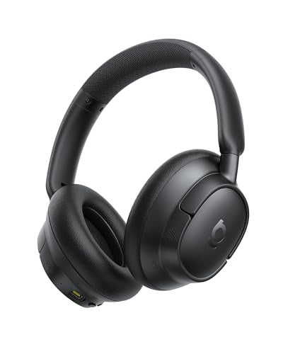 Bass BH1 NC Adaptive Active Noise Cancelling Headphones, Real-Time Adaptive Hybrid ANC, SuperBass 2.0, LDAC Hi-Res Sound, 80H Playtime, 5-Mic AI