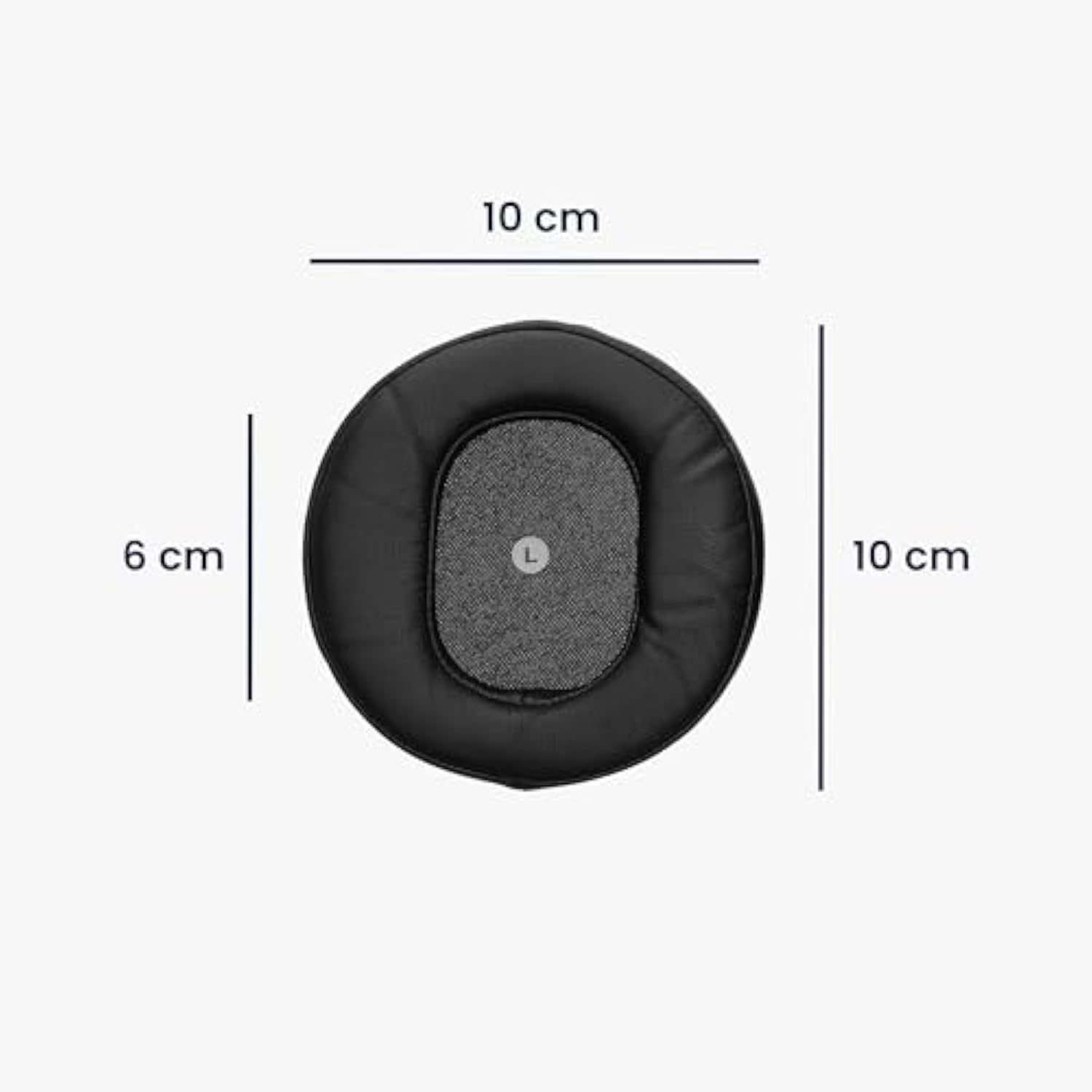 kwmobile Ear Pads Compatible with Audeze Maxwell Wireless Earpads - 2X Replacement for Headphones - Black