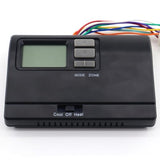 8330D3351 Digital Thermostat, Rv Thermostat Heat/Cool Wall-Mount Black