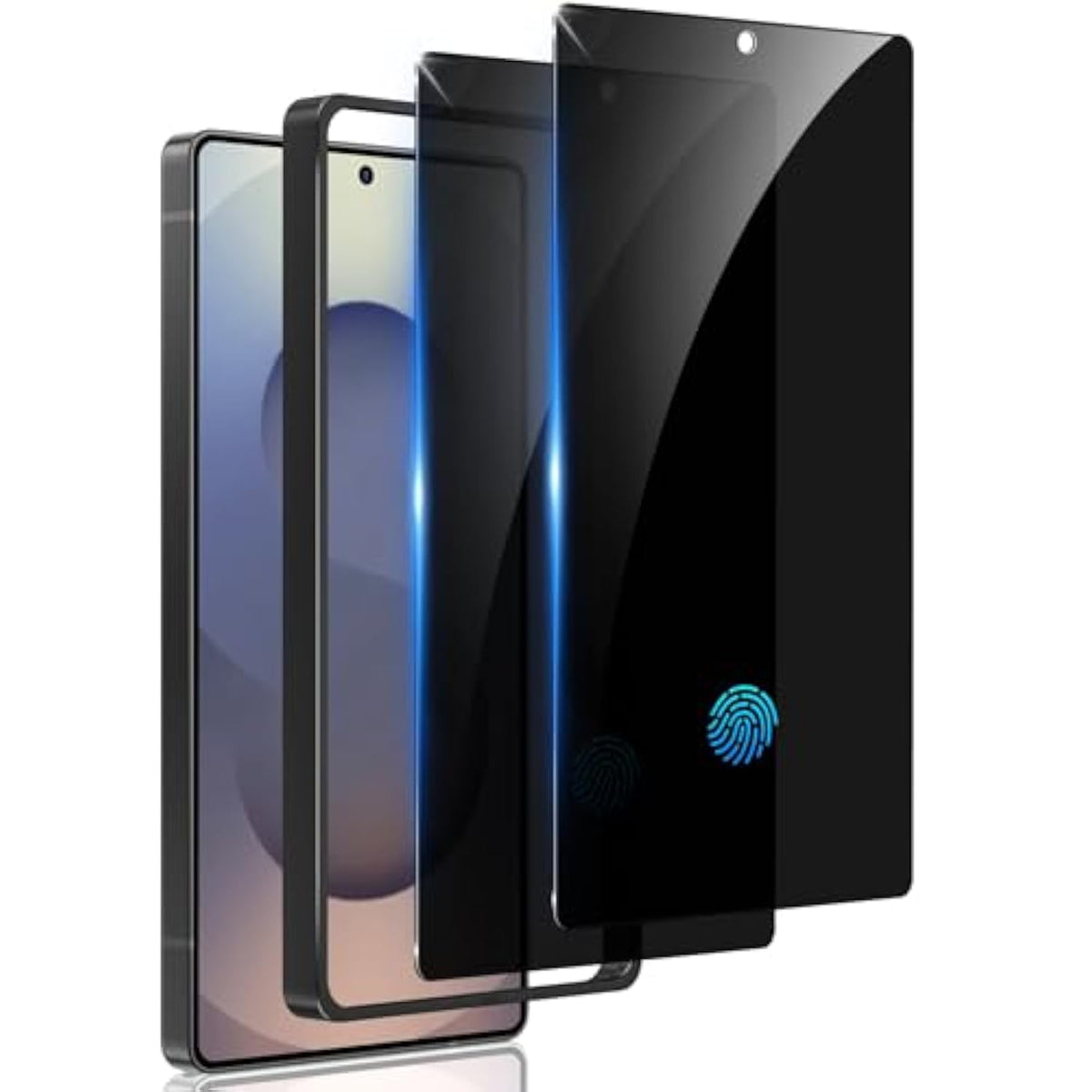 2 Pack For Samsung Galaxy S25 Ultra Privacy Screen Protector Tempered Glass, Fingerprint Unlocking, 25° Anti Spy S25 Ultra Screen Protector, Full Coverage, Case Friendly, Easy Installation