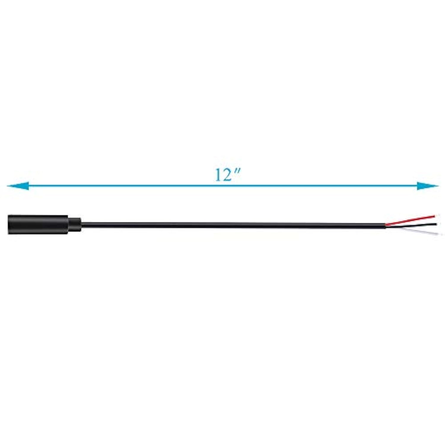 10 Pack 3.5Mm 1/8" To Speaker Wire Trs Stereo Female Jack To Bare Wire Pigtail 3.5Mm Plug Connector Adapter Repair Audio Cable For Speaker Headphone Headset Earphone