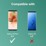 [2 Pack] Tempered Glass Screen Protector For Samsung Galaxy S9 Plus, Support Fingerprint, 9H Tempered Glass Film, Easy Installation, Bubble Free, Anti Scratch