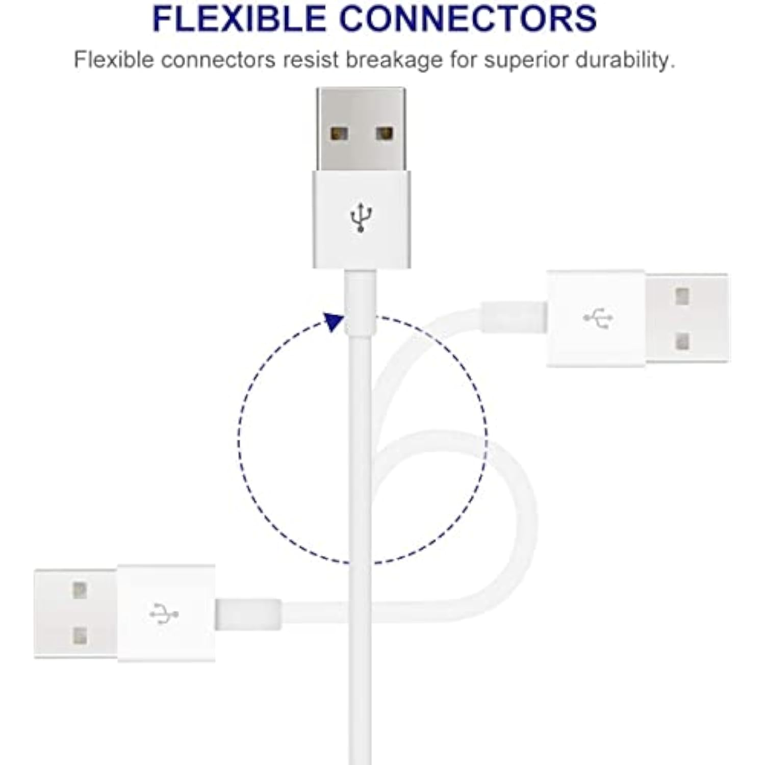 Night Light 6.6 Foot Charging Cable, For Nursery Night Light, G Keni, Royfacc, Unifun, Rtsu, Amexi, Creweel, Lumipets, Jolywell, Wonenice, Neojoy, Usb-Micro Charging Cable (White)