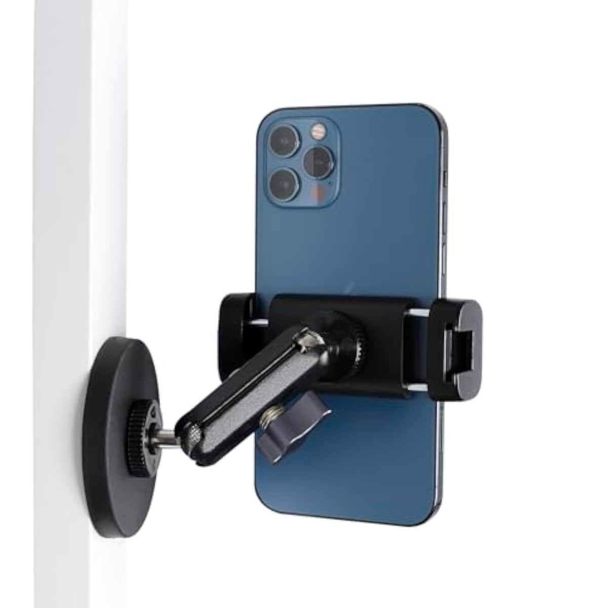 Gym Magnetic Phone Holder Mount With 360° Adjustable Dual Ballhead Magic Arm, Magnet Base Phone Mount For Gym Equipment, Refrigerator, Or Any Ferrous Metal Surface, Compatible With All Smartphones